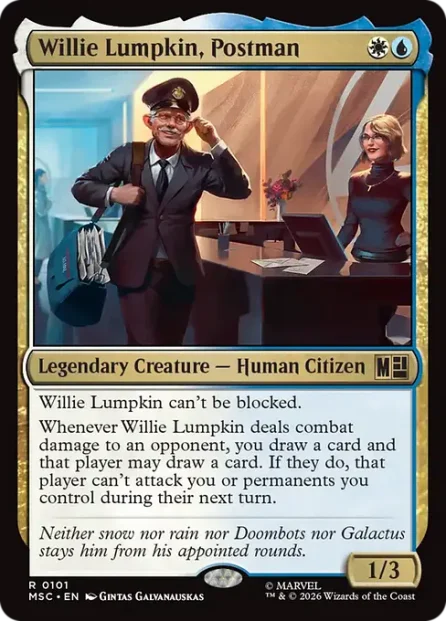 Willie Lumpkin, Postman, Marvel Super Heroes Commander — Magic: The Gathering card