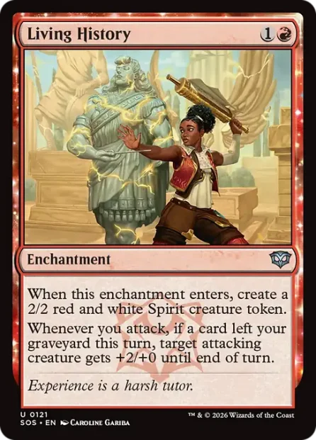 Living History, Secrets of Strixhaven — Magic: The Gathering card