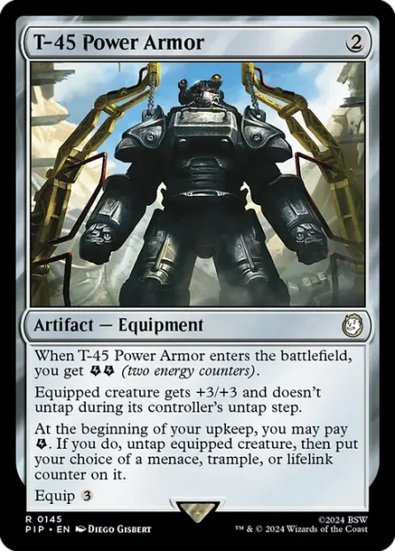 T-45 Power Armor, Fallout — Magic: The Gathering card
