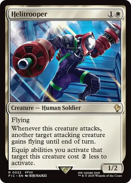 Helitrooper, Final Fantasy Commander — Magic: The Gathering card