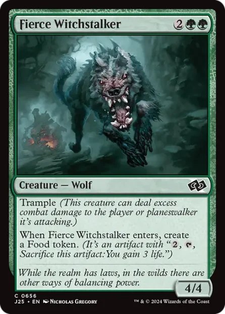 Fierce Witchstalker, Foundations Jumpstart — Magic: The Gathering card