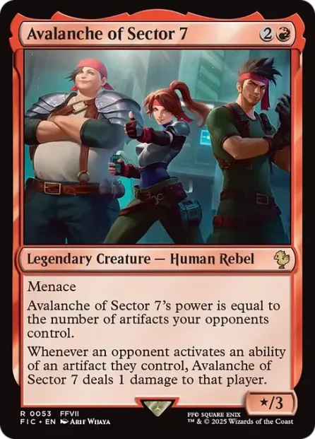 Avalanche of Sector 7, Final Fantasy Commander — Magic: The Gathering card