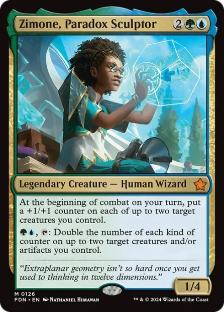 Zimone, Paradox Sculptor, Foundations — Magic: The Gathering card