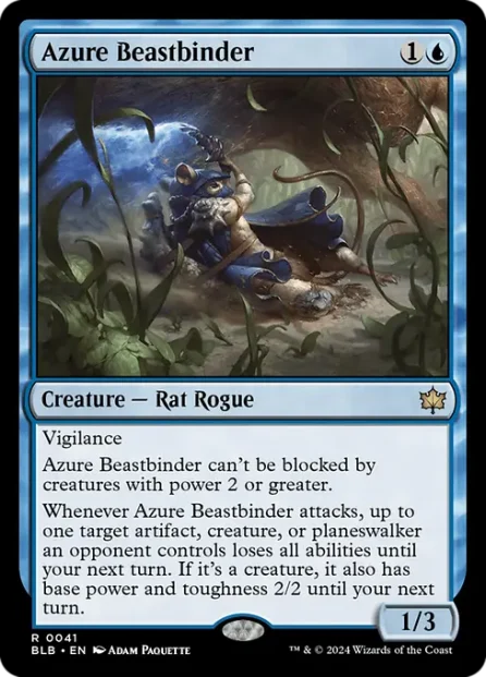 Azure Beastbinder, Bloomburrow — Magic: The Gathering card