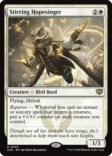 Stirring Hopesinger, Secrets of Strixhaven — Magic: The Gathering card