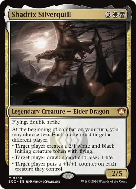 Shadrix Silverquill, Secrets of Strixhaven Commander — Magic: The Gathering card