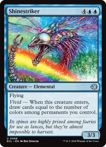 Shinestriker, Lorwyn Eclipsed — Magic: The Gathering card