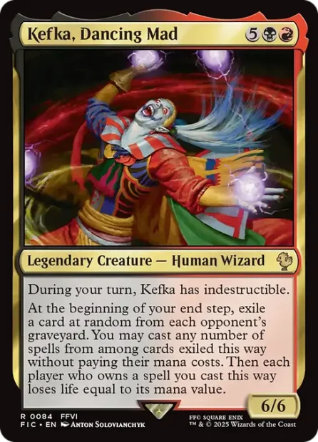 Kefka, Dancing Mad, Final Fantasy Commander — Magic: The Gathering card
