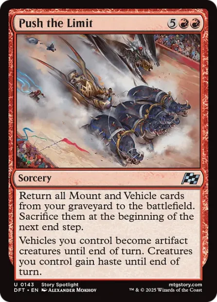 Push the Limit, Aetherdrift — Magic: The Gathering card