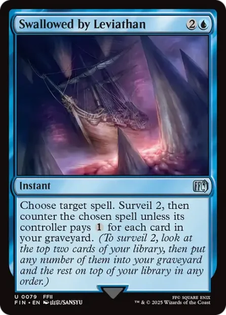 Swallowed by Leviathan, Final Fantasy — Magic: The Gathering card