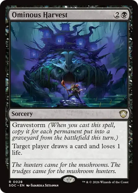 Ominous Harvest, Secrets of Strixhaven Commander — Magic: The Gathering card