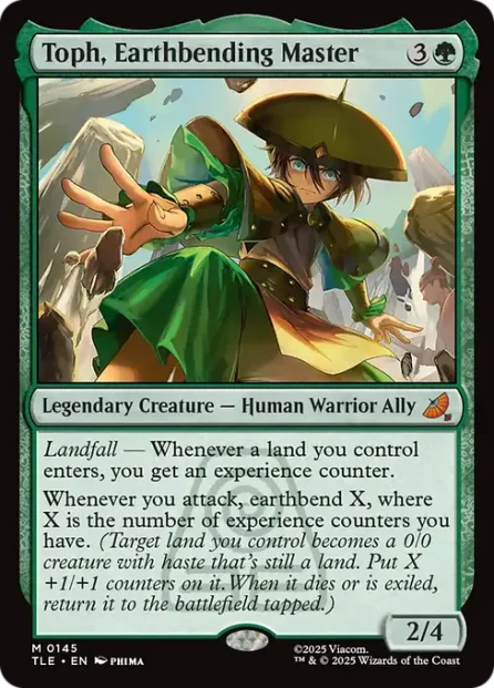 Toph, Earthbending Master, Avatar: The Last Airbender Eternal — Magic: The Gathering card