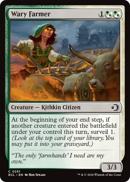 Wary Farmer, Lorwyn Eclipsed — Magic: The Gathering card