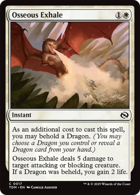 Osseous Exhale, Tarkir: Dragonstorm — Magic: The Gathering card
