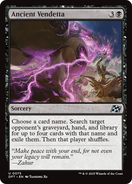 Ancient Vendetta, Aetherdrift — Magic: The Gathering card