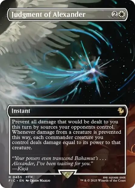 Judgment of Alexander, Final Fantasy Commander — Magic: The Gathering card
