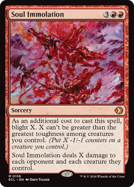 Soul Immolation, Lorwyn Eclipsed — Magic: The Gathering card