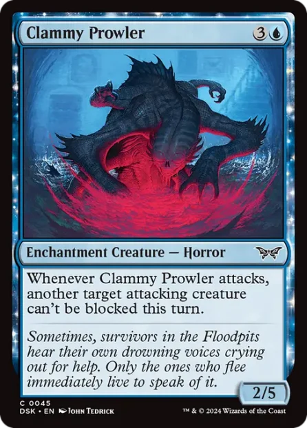Clammy Prowler, Duskmourn: House of Horror — Magic: The Gathering card