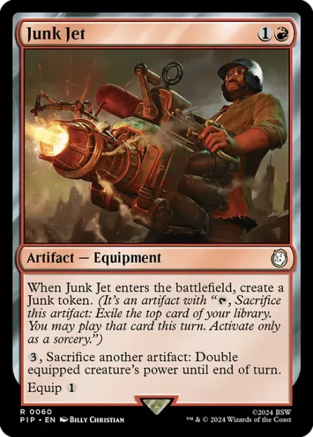 Junk Jet, Fallout — Magic: The Gathering card