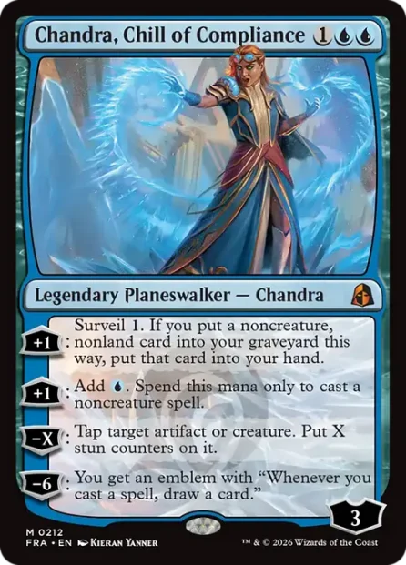 Chandra, Chill of Compliance, Reality Fracture — Magic: The Gathering card