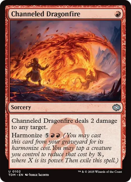 Channeled Dragonfire, Tarkir: Dragonstorm — Magic: The Gathering card