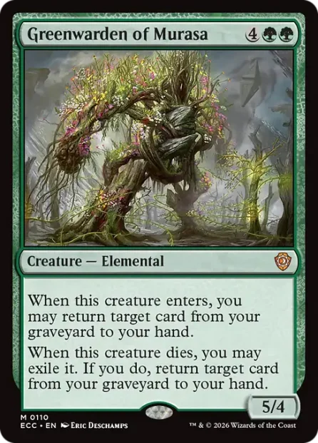Greenwarden of Murasa, Lorwyn Eclipsed Commander — Magic: The Gathering card