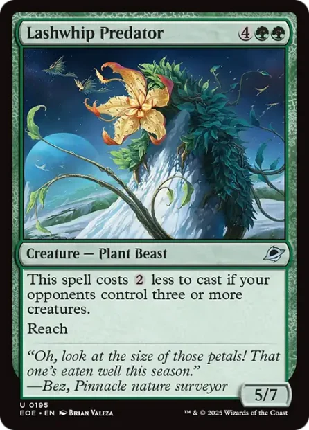 Lashwhip Predator, Edge of Eternities — Magic: The Gathering card