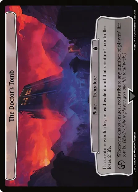 The Doctor's Tomb, Doctor Who — Magic: The Gathering card