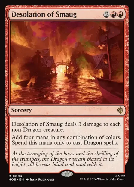 Desolation of Smaug, The Hobbit — Magic: The Gathering card