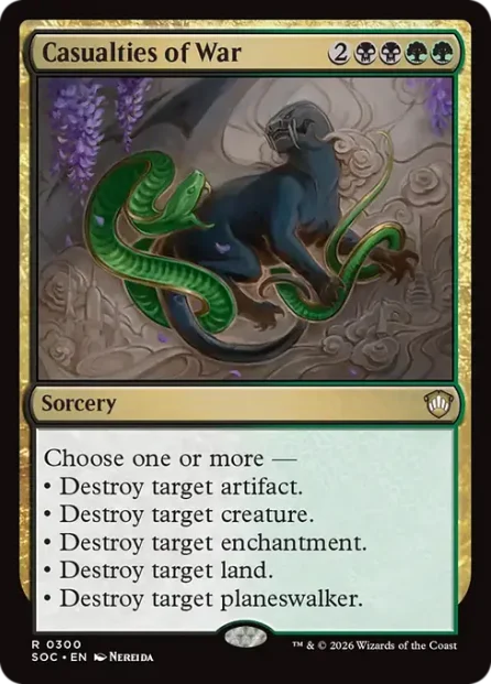 Casualties of War, Secrets of Strixhaven Commander — Magic: The Gathering card