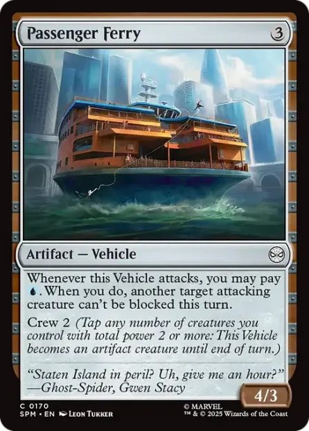 Passenger Ferry, Marvel's Spider-Man — Magic: The Gathering card