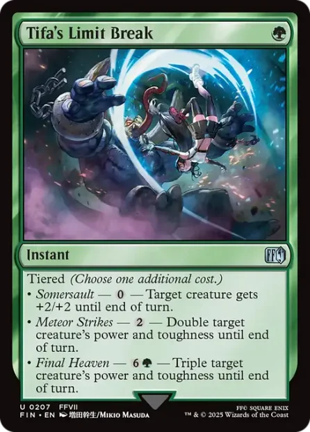 Tifa's Limit Break, Final Fantasy — Magic: The Gathering card