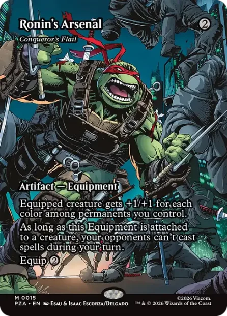 Conqueror's Flail, Teenage Mutant Ninja Turtles Source Material — Magic: The Gathering card