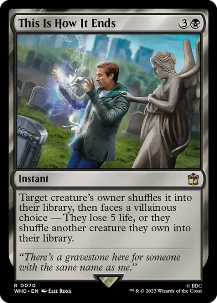 This Is How It Ends, Doctor Who — Magic: The Gathering card
