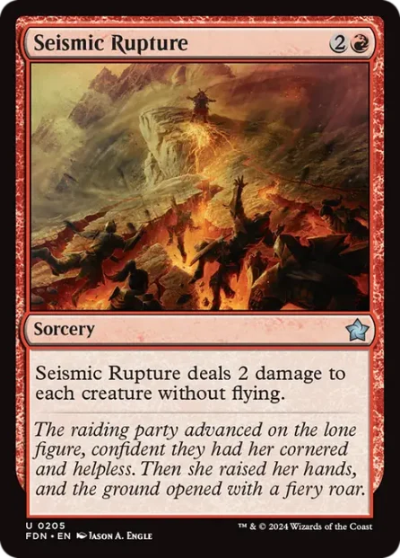Seismic Rupture, Foundations — Magic: The Gathering card