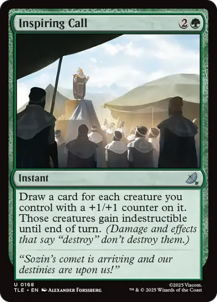 Inspiring Call, Avatar: The Last Airbender Eternal — Magic: The Gathering card