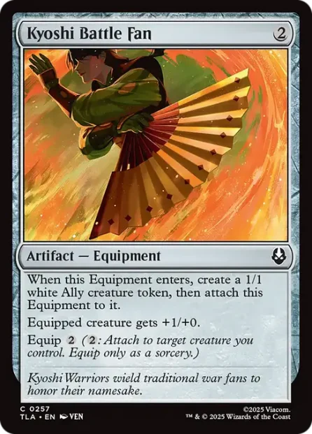 Kyoshi Battle Fan, Avatar: The Last Airbender — Magic: The Gathering card