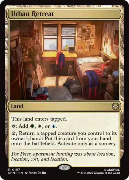 Urban Retreat, Marvel's Spider-Man — Magic: The Gathering card