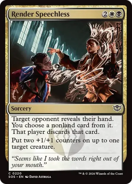 Render Speechless, Secrets of Strixhaven — Magic: The Gathering card