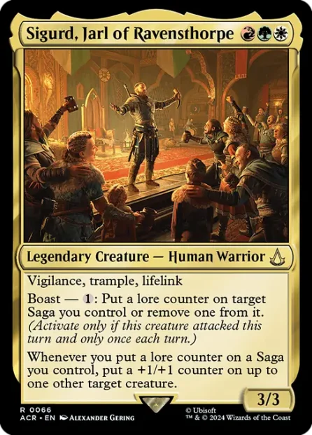 Sigurd, Jarl of Ravensthorpe, Assassin's Creed — Magic: The Gathering card