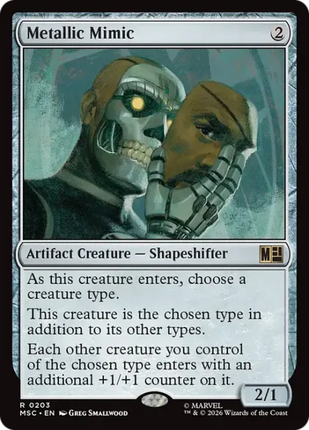 Metallic Mimic, Marvel Super Heroes Commander — Magic: The Gathering card
