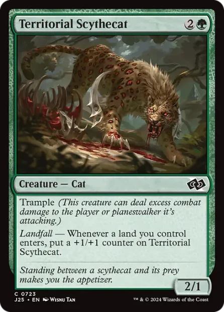 Territorial Scythecat, Foundations Jumpstart — Magic: The Gathering card