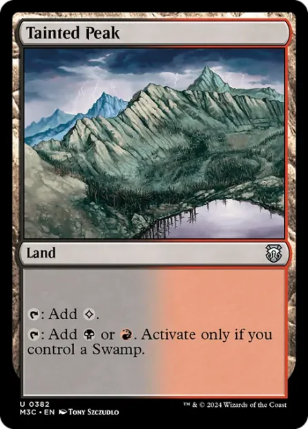 Tainted Peak, Modern Horizons 3 Commander — Magic: The Gathering card