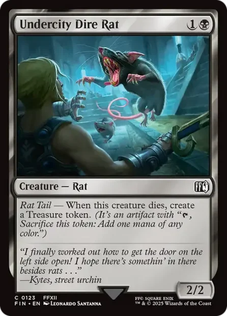 Undercity Dire Rat, Final Fantasy — Magic: The Gathering card