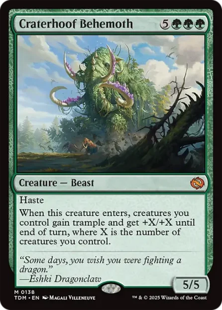 Craterhoof Behemoth, Tarkir: Dragonstorm — Magic: The Gathering card