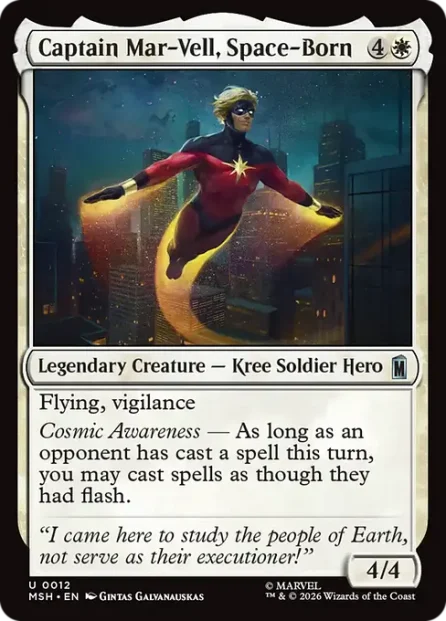 Captain Mar-Vell, Space-Born, Marvel Super Heroes — Magic: The Gathering card