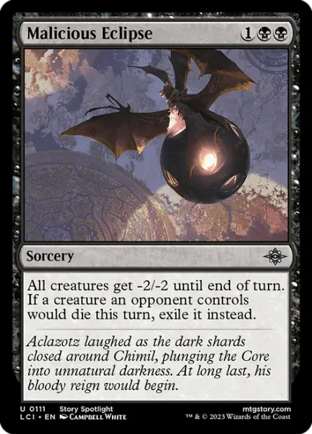 Malicious Eclipse, The Lost Caverns of Ixalan — Magic: The Gathering card