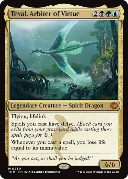 Teval, Arbiter of Virtue, Tarkir: Dragonstorm — Magic: The Gathering card