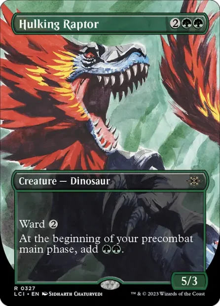 Hulking Raptor, The Lost Caverns of Ixalan, foil — Magic: The Gathering card