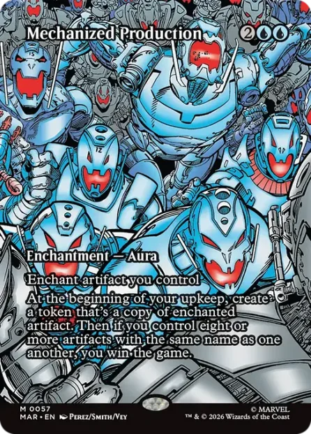 Mechanized Production, Marvel Universe — Magic: The Gathering card